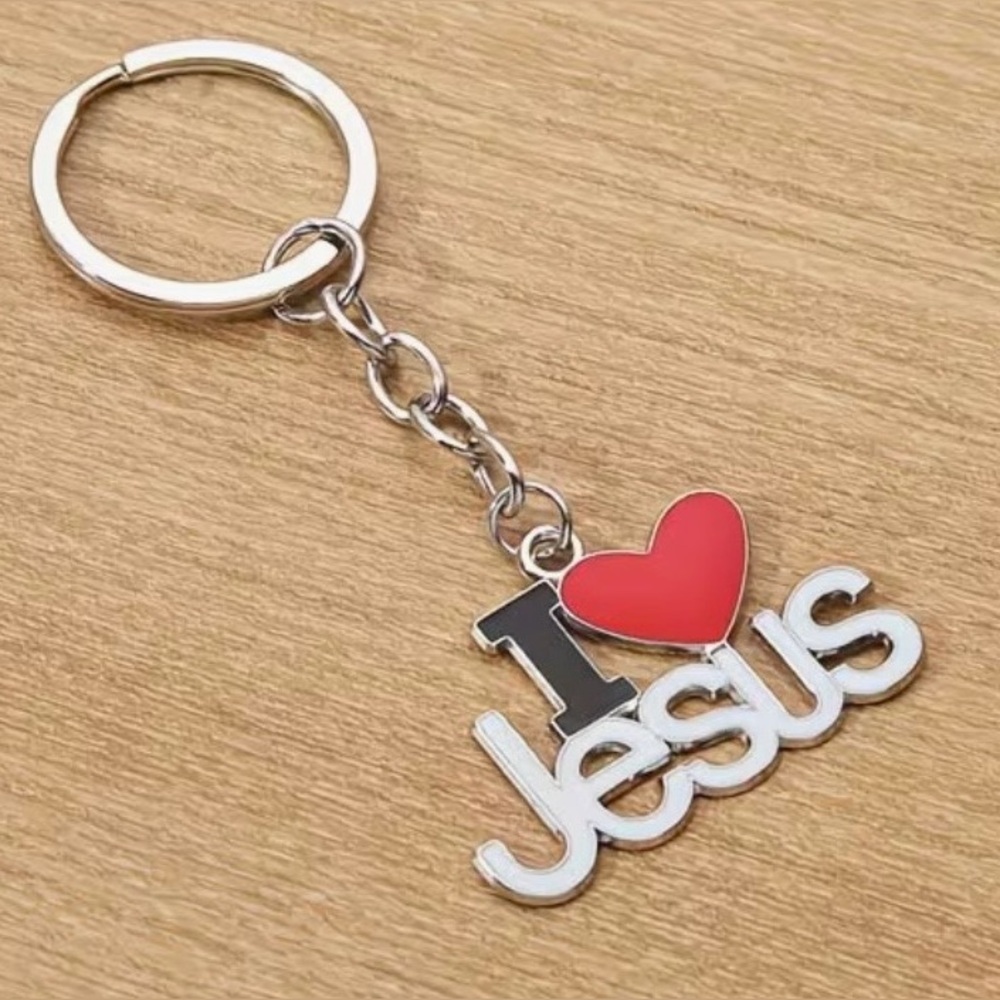 I Love Jesus Keychain - Picture 5 of 6